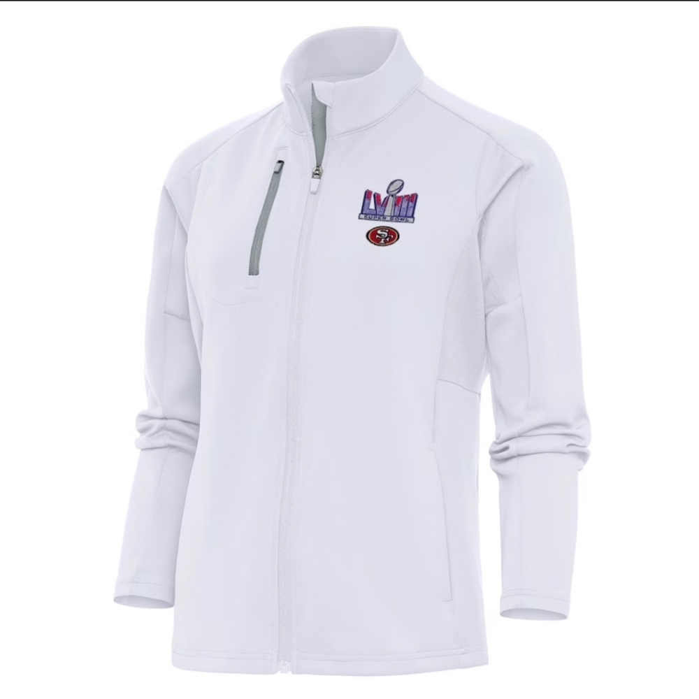 San Francisco 49ers Antigua Women's Super Bowl LVIII Generation Full-Zip Jacket